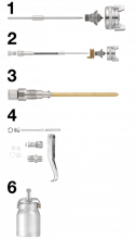 Ricambi per aerografi CAR S02